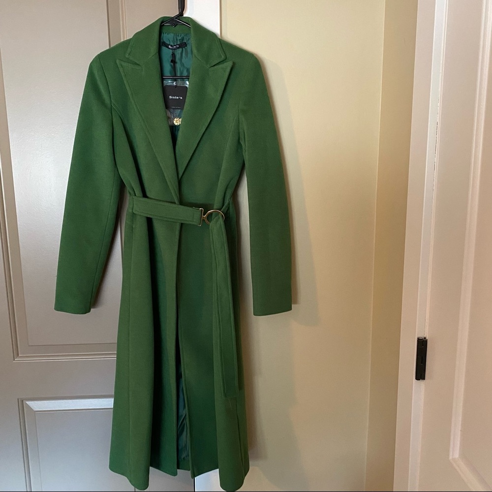 Siste’s Midi Green Coat IT 40 or US 4